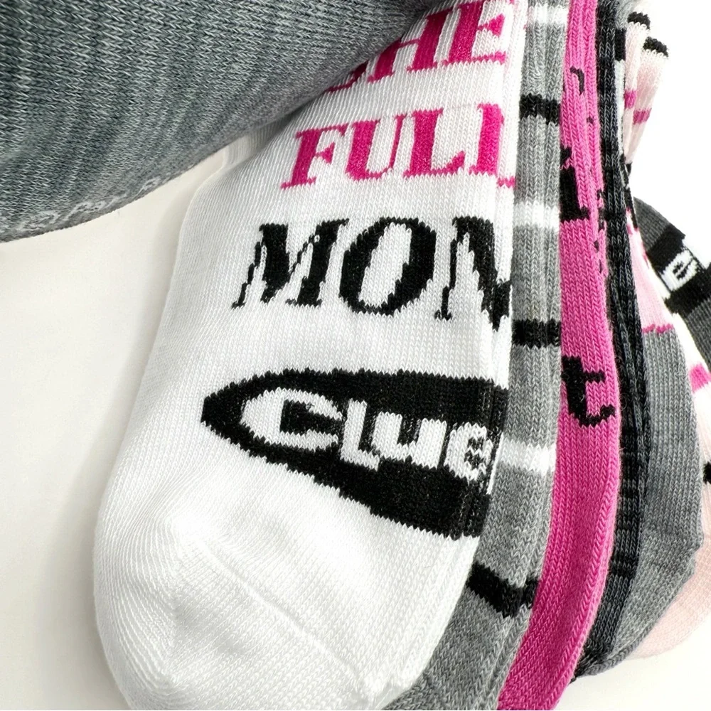 Clueless Movie Womens No Show Socks 90s Pink Black As If Whatever Cher Fun Gift